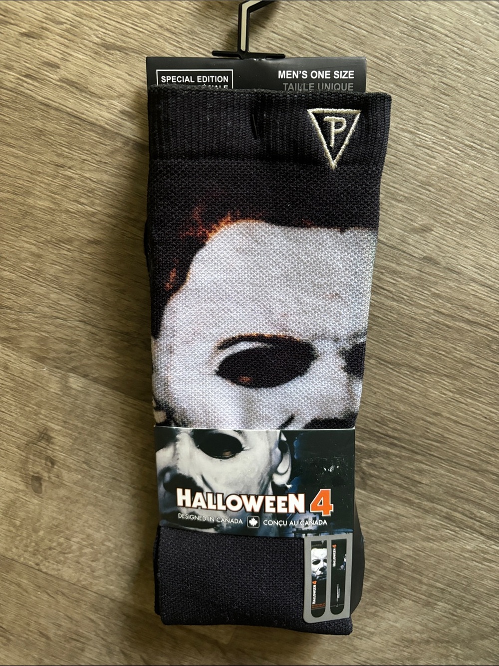 Halloween 4 Men's Graphic Socks - Black/White